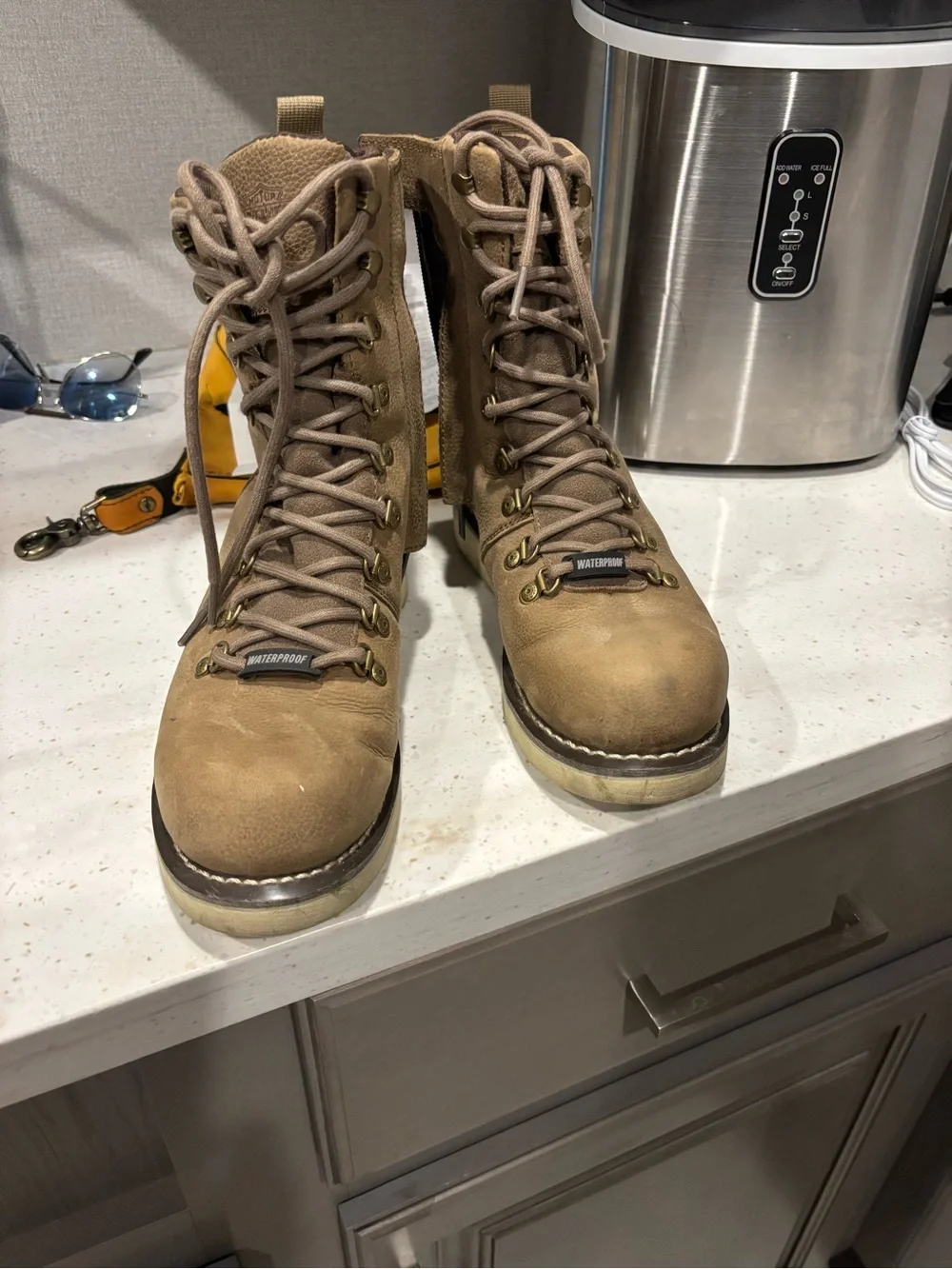 Harley-Davidson Tan women’s suede boots